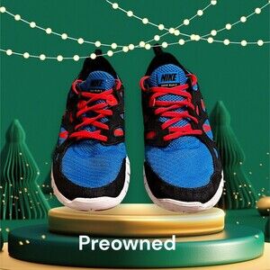 Nike Youth Free Run 2 Running Shoes Blue Orange Dx1788-001 Size  7Y (Womens' 9)